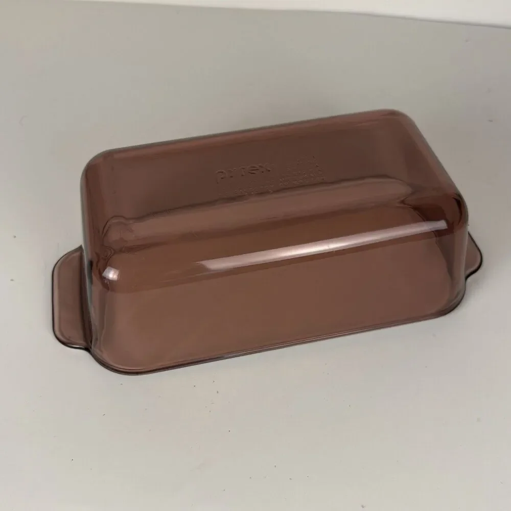 Vintage PYREX 213-R - Cranberry Purple - 1.5 Qt/ 1.5 L Rectangle Glass Loaf Pan